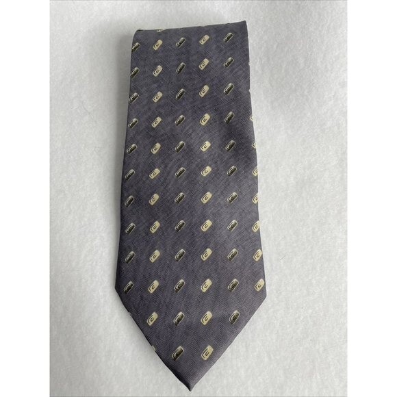 Men's Tie from Thai Land Gray/White Hand Made 100% Silk - Picture 5 of 10